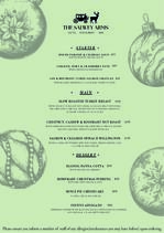 Christmas menu
