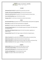 Mothers Day menu 2023