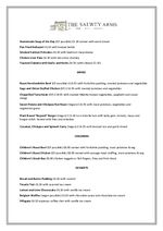 Sample Sunday Menu